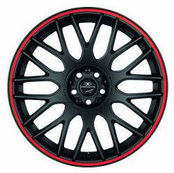 KARIZZMA Mattblack Puresports / Color Trim rot 9x20