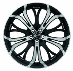 TZUNAMEE Mattblack-polished 8x18