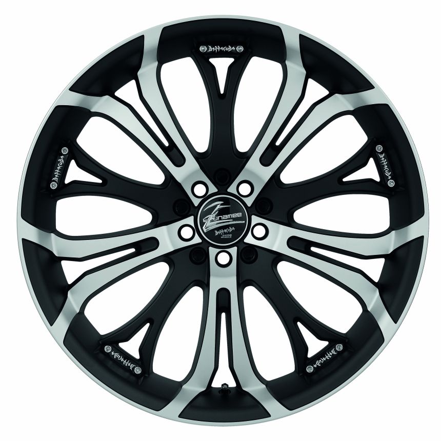 TZUNAMEE Mattblack-polished 8x18