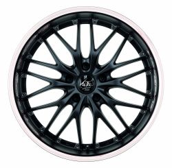 VOLTEC T6 Mattblack Puresports / Color Trim weiss 8x19