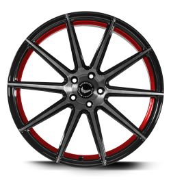 PROJECT 2.0 Higloss-Black brushed Surface/undercut Colour trim rot 9.5x22
