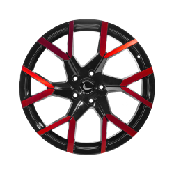 TZUNAMEE EVO Black gloss Flashred 8.5x19