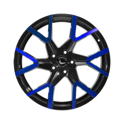 TZUNAMEE EVO Black gloss Flashblue 8.5x19