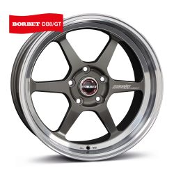 DB8GT graphite rim polished 8.5x18