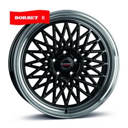 B black rim polished 8x18