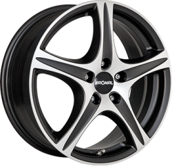 R56 Dull Black / Polished 8.0x18