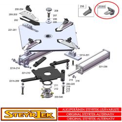 Rengaskoneen muovisuojukset vanteen kiinnityksen