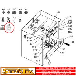 Tasapainotuskoneen kiinnityslaippa kuorma-autoille