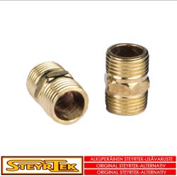 Jatkonippa 1/2" uros kierteestä 1/2" urokseen