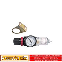 Vedenerotin 3/4" naaras kierre molemmin puolin, kiinnikkeellä